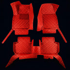 Maßgeschneiderte Luxus Autofußmatten Diamond Edition - Racing Rot