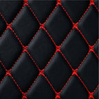 Maßgeschneiderte Luxus Autofußmatten Diamond Edition - Schwarz-Rot