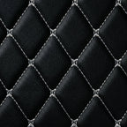 Maßgeschneiderte Luxus Autofußmatten Diamond Edition - Schwarz-Weiß
