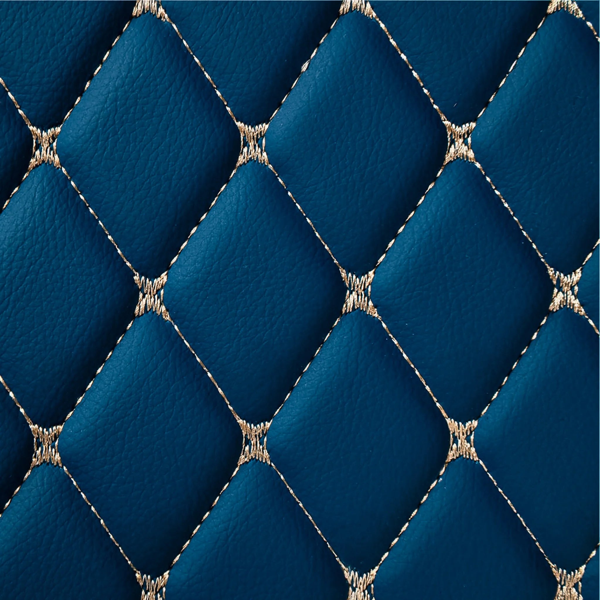 Maßgeschneiderte Luxus Autofußmatten Diamond Edition - Vintage Blau