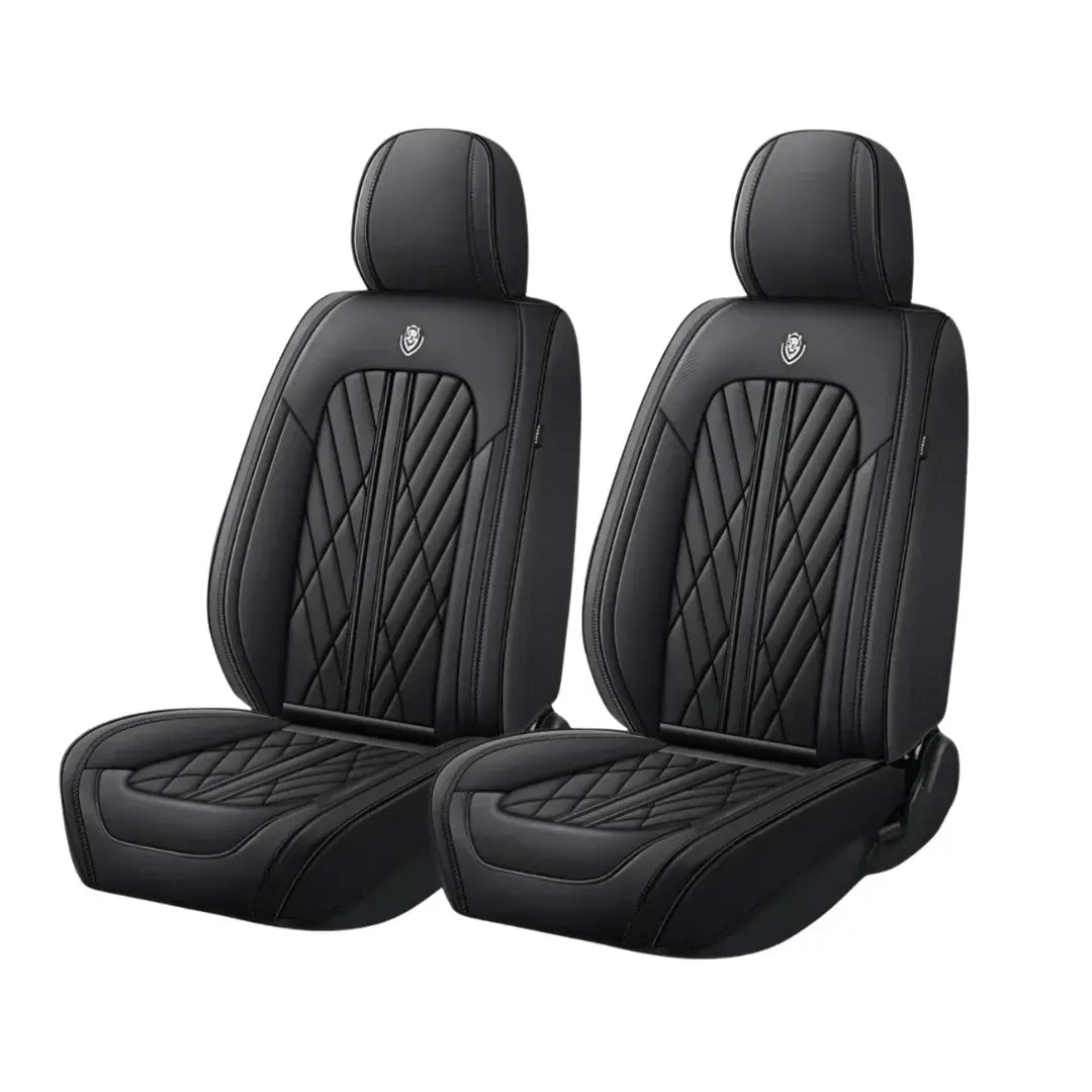 PREMIUM Sitzbezüge Nappa-Leder Grau-Bronze Vorne & Hinten