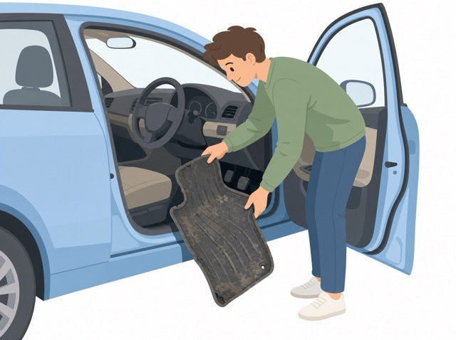 Remove old mats