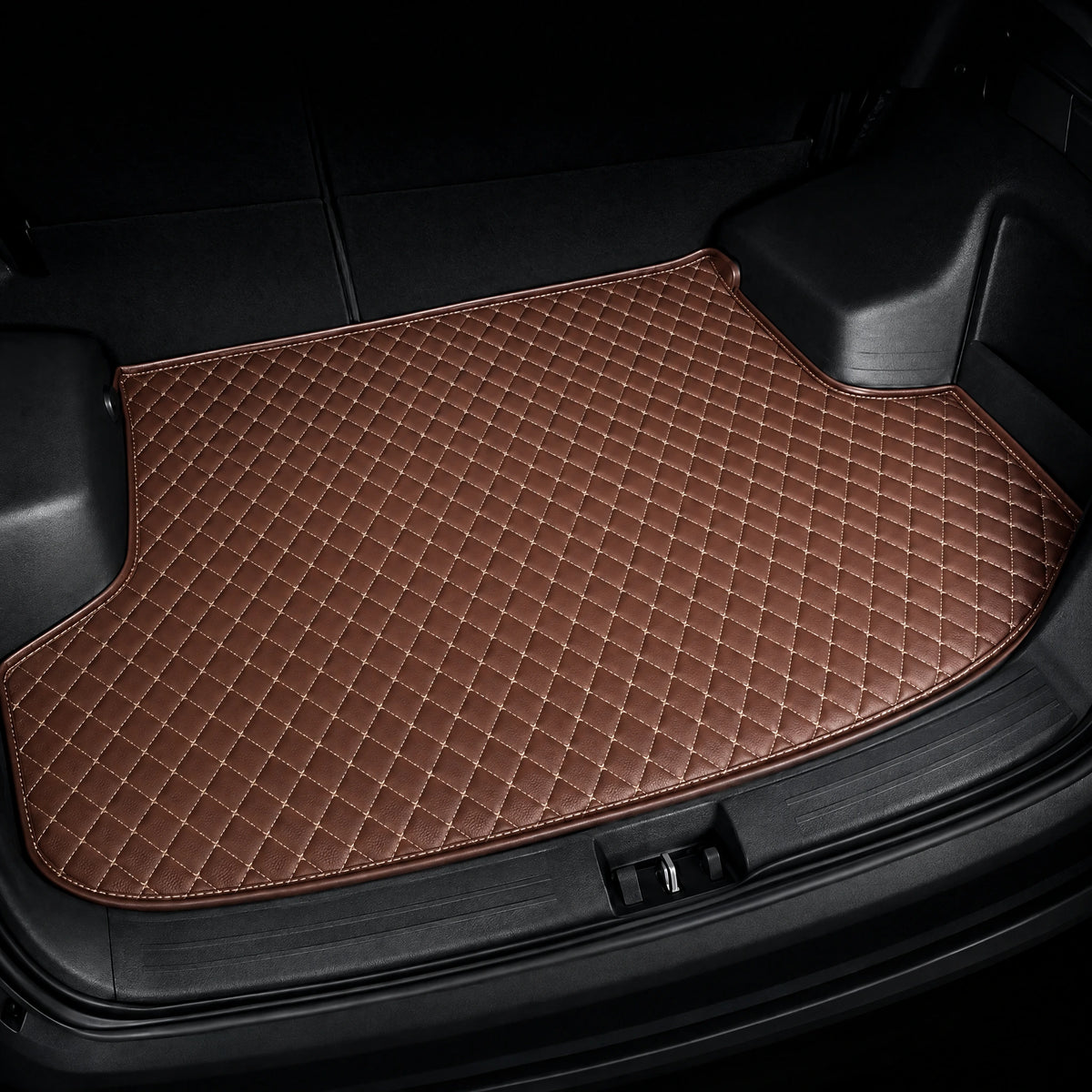 PREMIUMMATTEN tailored boot mat in Rich Brown
